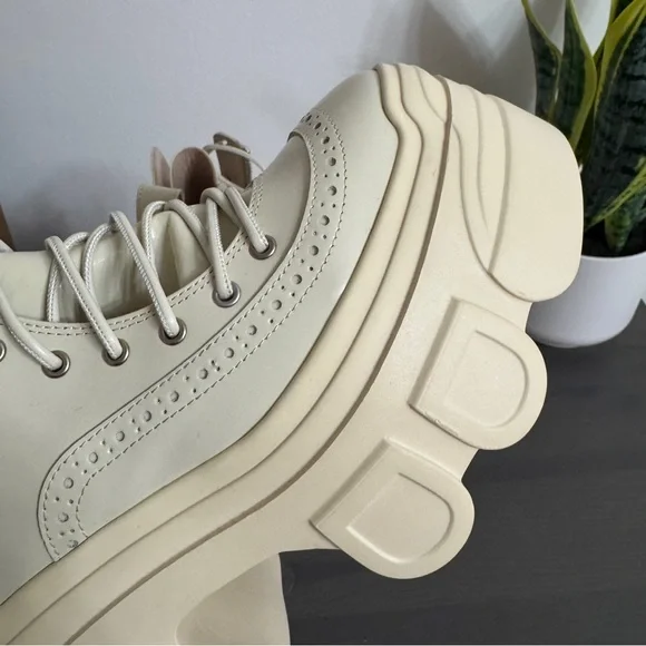 Simone Rocha 36 US 6 Biker Boots Platform Patent Leather lace-up New with Defect - Picture 13 of 16